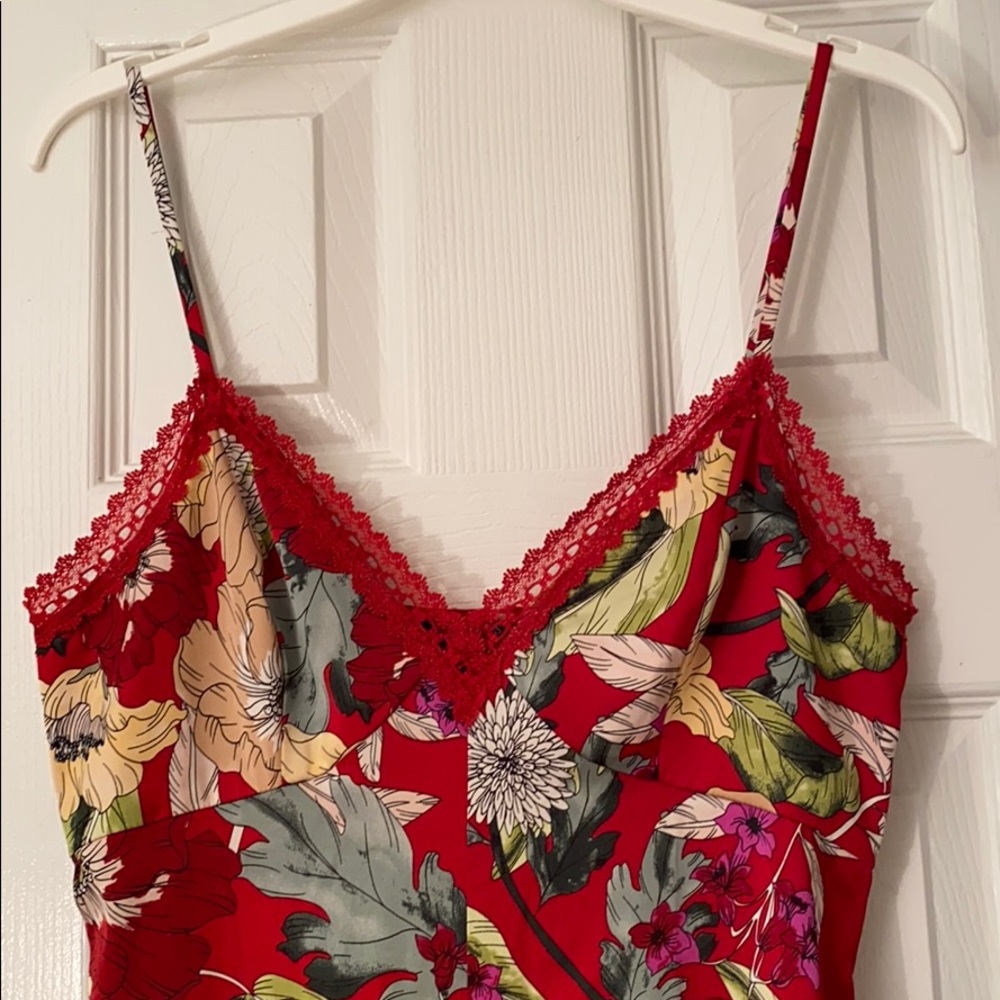 GUESS SILK FLORAL JUMPSUIT